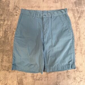 Patagonia Organic Cotton Chino Shorts Mens 30 Blue Green Teal Casual Outdoor